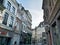 Cityview of Lille city, France. Buildings facades