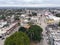 Ciudad de Valle City, Central Park, San Luis Potosi, Mexico, Drone Shot, Cloudy weather