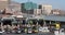 Ciudad Juarez Mexico border crossing to El Paso Texas traffic 4K
