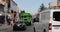 Ciudad Juarez Mexico busy business traffic near border to El Paso Texas 4K