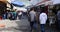 Ciudad Juarez Mexico urban street clothing market 4K