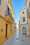 Ciutadella old town narrow pedestrian street