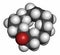 Civetone civet cat pheromone molecule, 3D rendering. Used in perfume. Atoms are represented as spheres with conventional color