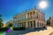 Civic Art Gallery museum of Palazzo Chiericati palace building with columns in Piazza Matteotti square