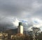 Civic centre awaiting a storm