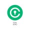 Civic decentralized Internet-of-things payments cryptocoin vector logo icon