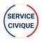Civic service in France symbol icon
