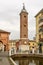 `Civic tower` in village center, Comacchio, Italy