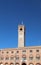 CivicTower with big clock in Main square of Treviso City in Ital