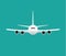 Civil aviation travel passenger air plane vector illustration.