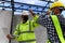 Civil engineers success with foreman