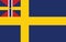 Civil Flag of Sweden between 1844 and 1905