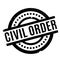 Civil Order rubber stamp