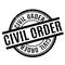 Civil Order rubber stamp