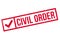 Civil Order rubber stamp