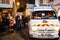 Civil Protection truck surveilling city streets surveilling Christmas market