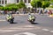 Civil Traffic Guards or Guardia Civil mounted on their motorcycles working for the Safetyur of Spain