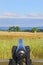 Civil War Cannon Aimed at Battlefield Gettysburg Pennsylvania