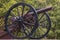 Civil war era cannon overlooks kennesaw mountain