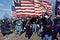 Civil War reenactors portraying Union soldiers.