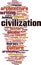 Civilization word cloud