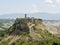 Civita di Bagnoregio, city of culture, located in the valley of the badlands. City of Etruscan origin, also known as