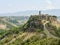 Civita di Bagnoregio, city of culture, located in the valley of the badlands. City of Etruscan origin, also known as