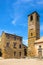 Civita di Bagnoregio, Italy - Chiesa di San Donato church at the main square of the historic town of Civita di Bagnoregio