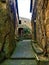 Civita di Bagnoregio, town in the province of Viterbo, Italy. History, time, architecture, alley, wall and beauty