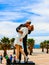 Civitavecchia, Italy - May 03, 2014: A view of monument sailor kissing his girlfriend