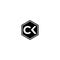 CK and KC C or K Initial Letters Hexagon Shape Mogogram Logo Design