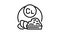 cl vitamin line icon animation