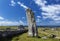 Clach an Trushal Thrushel Stone on NW coast of Isle of Lewis is one of the most impressive standing stones in Scotland.
