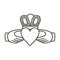 Claddagh Irish love symbol