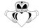 Claddagh tribal tattoo