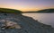 Claerwen reservoir, at sunset.