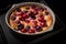 Clafoutis Cherry Pie, Clafouti Fruit Dessert, French Cherrypie, Abstract Generative Ai Illustration