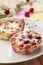 Clafoutis with sour cherry