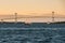 Claiborne Pell Bridge in Newport, Rhode Island.