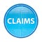 Claims floral blue round button