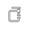 Clamp tool icon. Simple line, outline vector of construction tools icons for ui and ux, website or mobile application