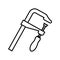 Clamp tool line style icon
