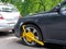 Clamped vehicle