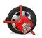 Clamped wheel