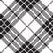 Clan cameron tartan diagonal seamless pattern black and white