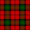 Clan Kerr tartan plaid. Scottish pattern fabric swatch close-up.
