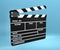 Clapboard cinema clap action film