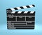 Clapboard cinema clap action film