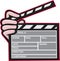 Clapboard Clapperboard Clapper Front