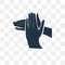 Claping Hands vector icon isolated on transparent background, Cl